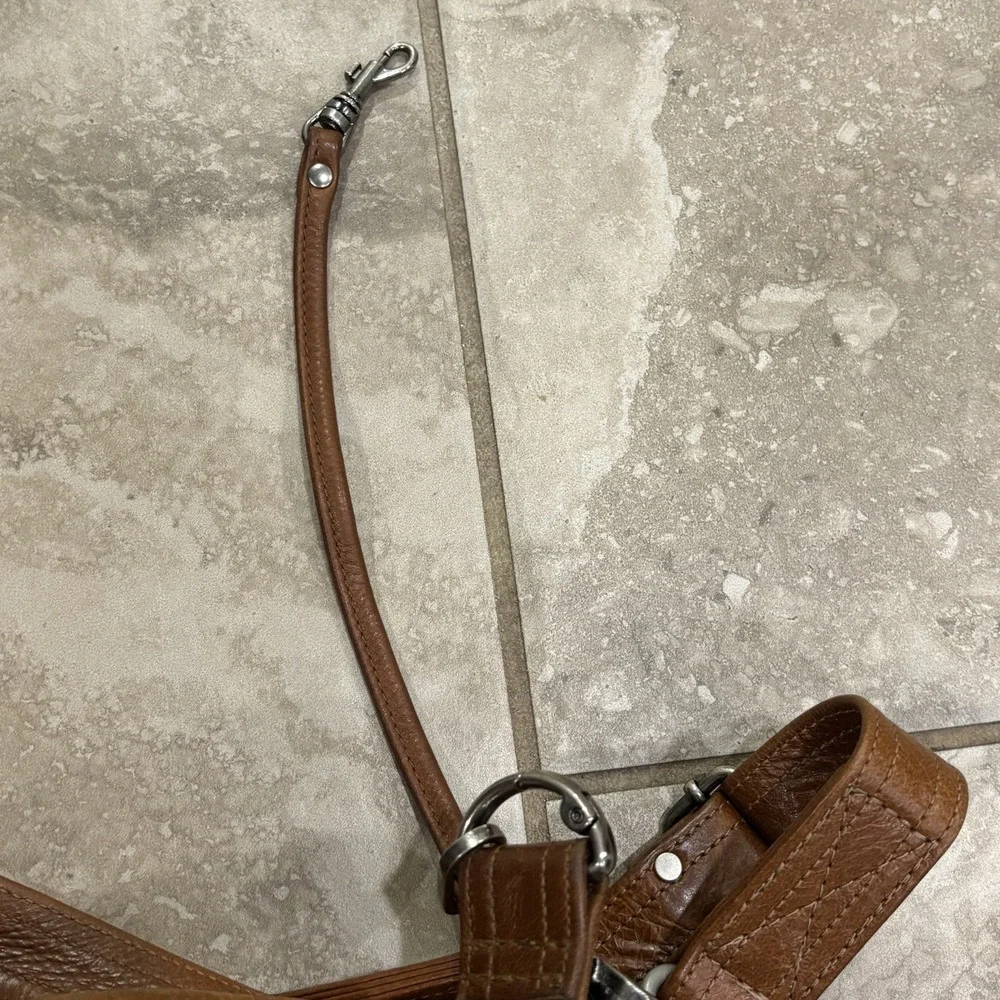 Rough & Tumble Brown Lamb Leather Hobo XBody Bag Original Straps USA